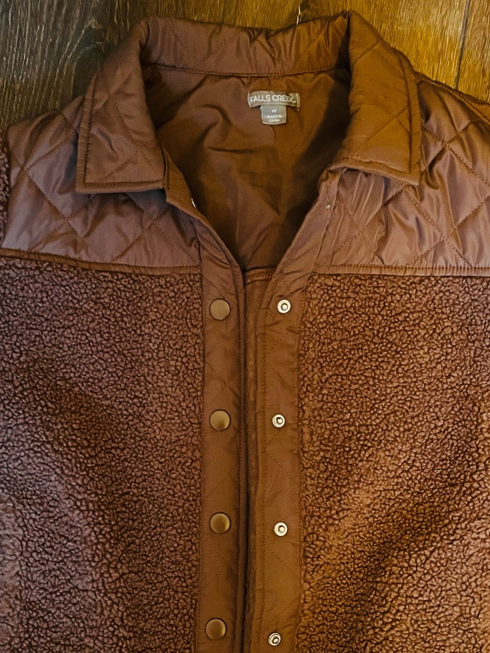Women’s Falls Creek Brown Sherpa Puffer Jacket